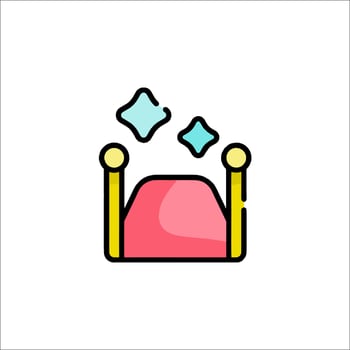Bed icon illustration vector