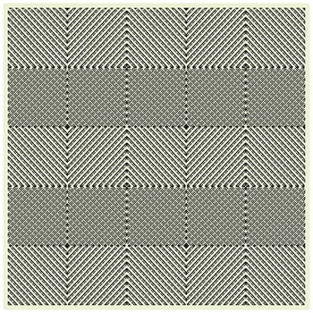 Black and White diagonal stripes creating a concentric diamond pattern. vector