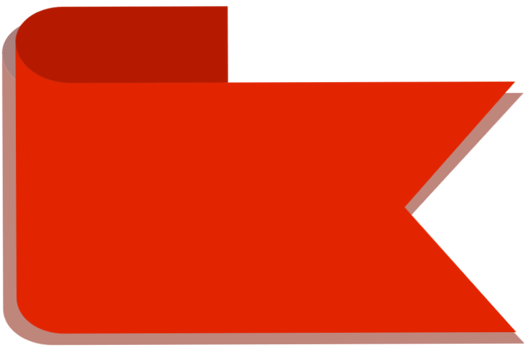 a red ribbon box illustration shape png