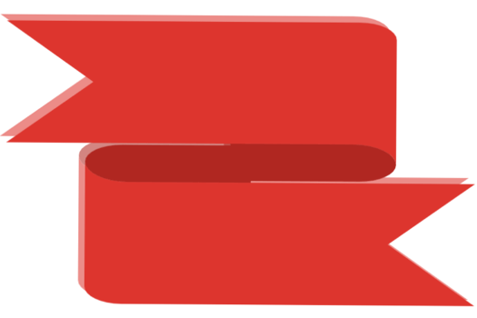 A red ribbon clipart png