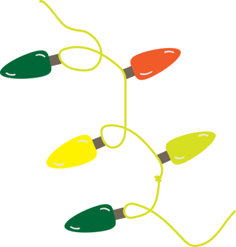 christmas lights clipart png