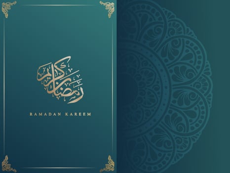 Islamic ornament template for background, banner, poster, cover design, social media feed, stories. Ramadan Kareem vector
