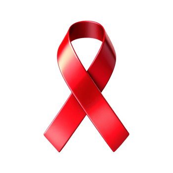 red ribbon aids awareness, A red ribbon with a bow on it is tied on transparent background, red ribbon bow png