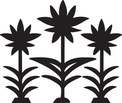 Flower Minimalist and Simple Silhouette illustration vector