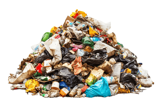 Pile of Garbage Isolated on Transparent Background png
