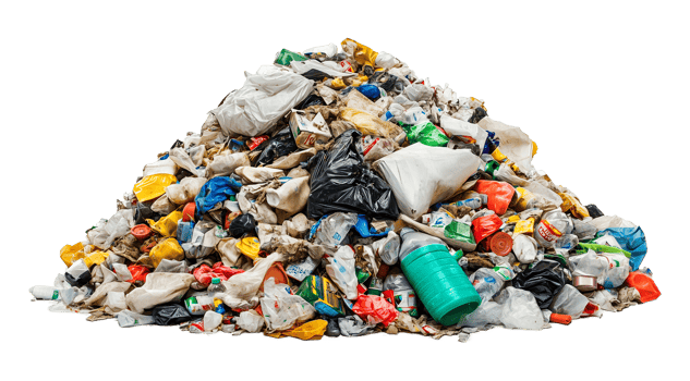 Pile of Trash Isolated on Transparent Background png
