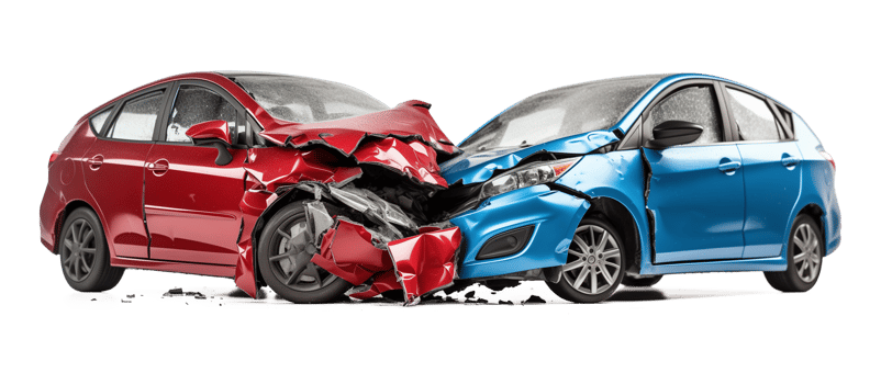 Car Crash Accident Collision Isolated on Transparent Background png