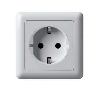White Electrical Outlet for Indoor Use png
