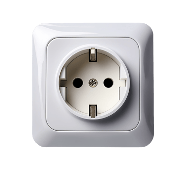 Modern Power Outlet with Dual Plug Slots png