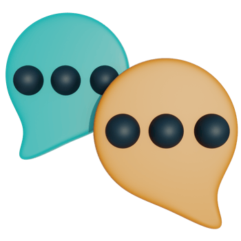 bubble chat 3d icon png