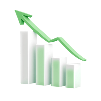 A graph showing an upward trend png