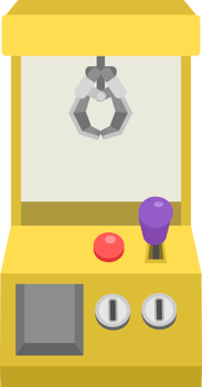 Colorful Claw Machine Illustration png