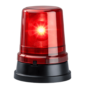 red emergency light isolated on transparent background png