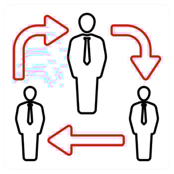 Network and link icon concept vector