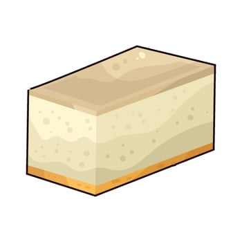 Illustration of cheesecake vector