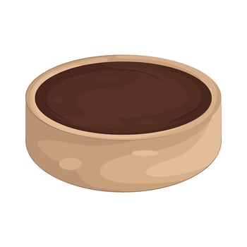 Illustration of chocolate cake vector