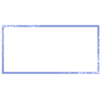 Blue rectangle frame with glitter png