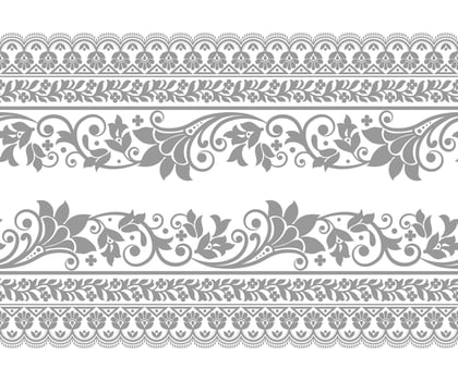 Lace seamless background Geometric ethnic oriental ikat seamless pattern Design for background, carpet, wallpaper, clothing, wrapping, Batik, fabric, embroidery style. vector