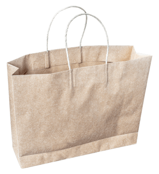 Brown paper bag png