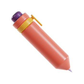 A colorful highlighter pen designed for marking and highlighting text. png