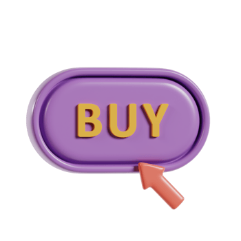 A purple buy button with a downward arrow, indicating an action to purchase. png