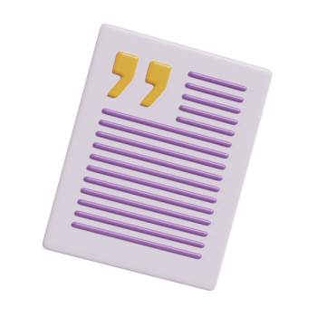 A document with quotation marks and lines, suggesting writing or note-taking. png