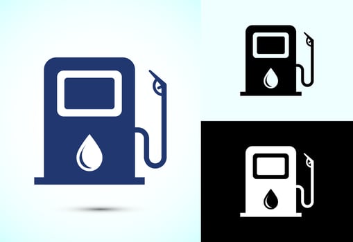 Fueling sign icon design illustration, fuel icon for websites vector
