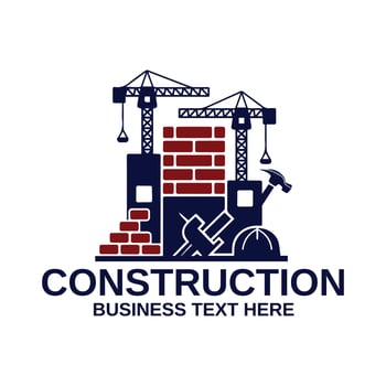real estate, mechanical, plumbing, transport, tools, construction logo vector