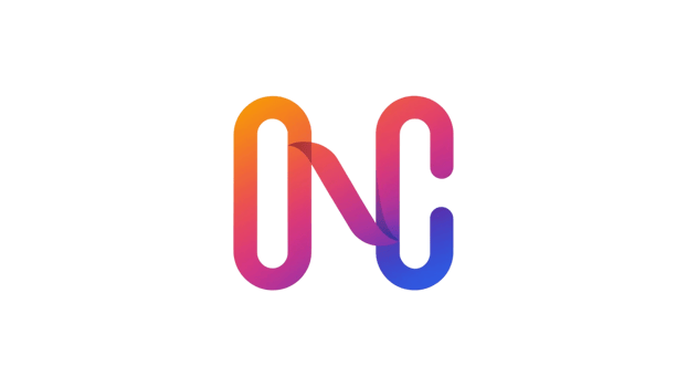 A colorful oc logo on no background png