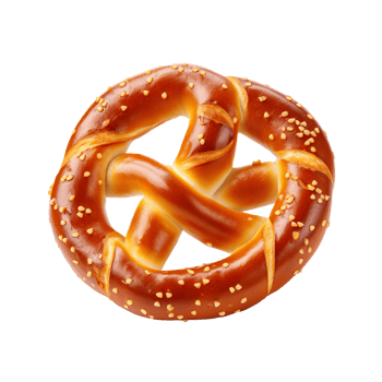 Pretzel isolated on transparent background png