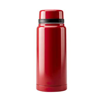 Red thermos isolated on transparent background png
