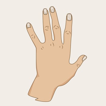 illustration of high five hand vector
