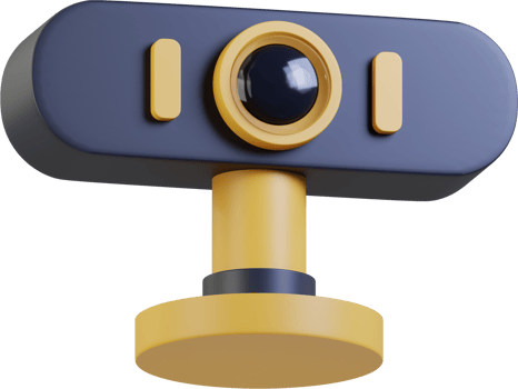 Webcam 3D icon for communication png