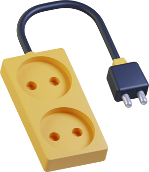 Power Socket 3D icon for electrical equipment png