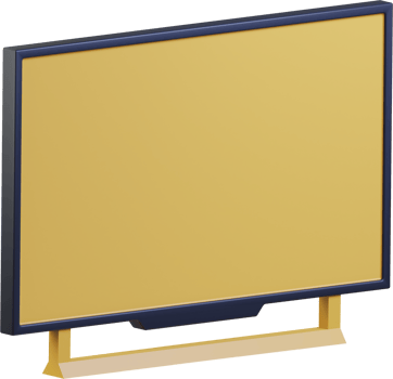 Smart TV 3D icon for home entertaintment png