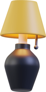 Table Lamp 3D icon for home lighting png