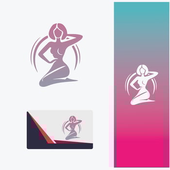 Lady Vibes women care logo vector