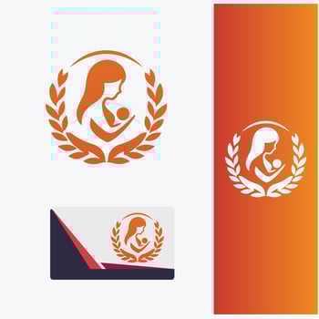 Wellness by Her women care logo vector