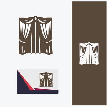Radiant Shades curtains logo vector