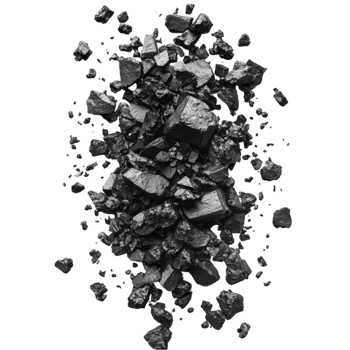 Shiny Black Coal png