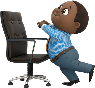 Fun Cartoon Character Turns Work Challenges Into Fun Solutions. . png