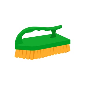 Cleaning Brush Flat Icon, illustration vector