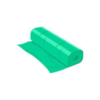 Garbage Bag Roll Flat Icon, illustration vector