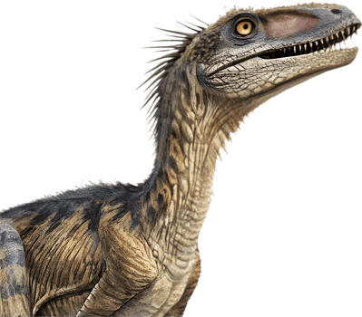Velociraptor Clipart Adds Playful Fun to Festive Art. . png