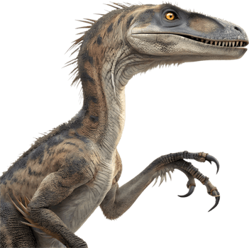 Velociraptor Clipart Creates Prehistoric Fun for Holiday Projects. . png
