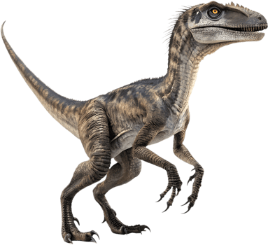 Velociraptor Clipart Inspires Festive Fun with Prehistoric Charm. . png