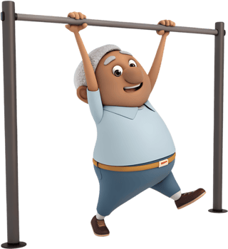 Cartoon Woman Exercising Adds Fun to Fitness-Themed Projects. . png