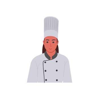 Woman Chef Flat Icon, illustration vector