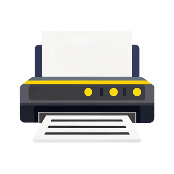 Simple and Modern Printer Isolated png