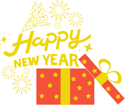 infographic For decorating New Year png